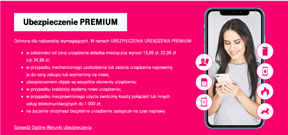 polisa premium na telefon w t-mobile